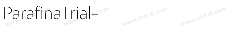 ParafinaTrial字体转换