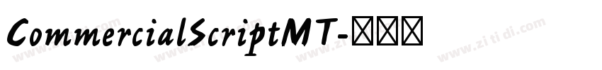 CommercialScriptMT字体转换