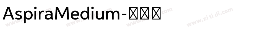 AspiraMedium字体转换