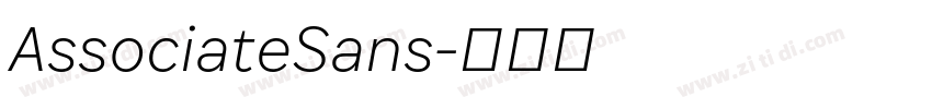 AssociateSans字体转换 AssociateSans字体转换