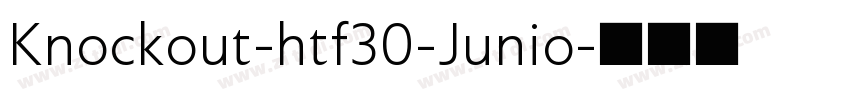 Knockout-htf30-Junio字体转换