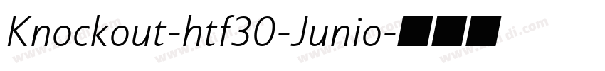 Knockout-htf30-Junio字体转换