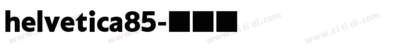helvetica85字体转换