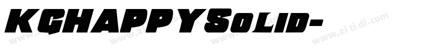 KGHAPPYSolid字体转换