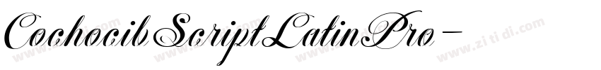 CochocibScriptLatinPro字体转换