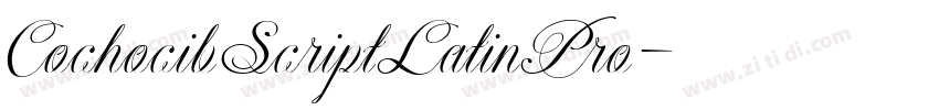 CochocibScriptLatinPro字体转换