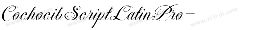 CochocibScriptLatinPro字体转换
