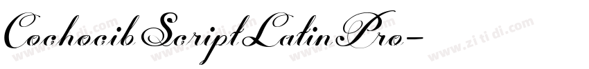 CochocibScriptLatinPro字体转换