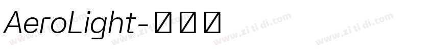 AeroLight字体转换