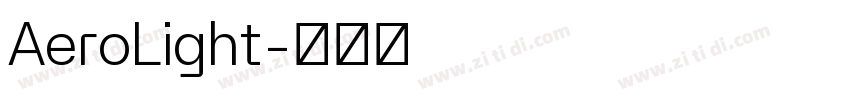 AeroLight字体转换