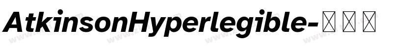 AtkinsonHyperlegible字体转换