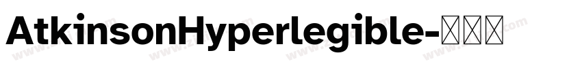 AtkinsonHyperlegible字体转换