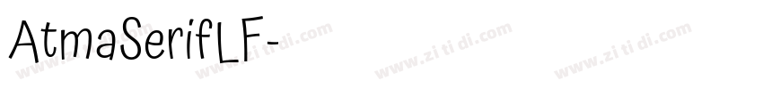 AtmaSerifLF字体转换