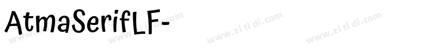 AtmaSerifLF字体转换