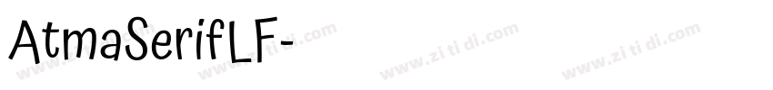 AtmaSerifLF字体转换