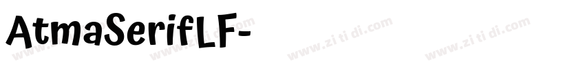 AtmaSerifLF字体转换