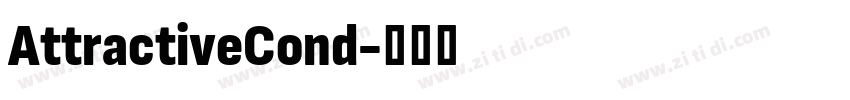 AttractiveCond字体转换