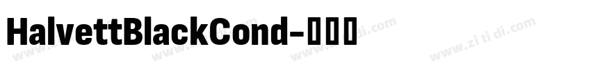 HalvettBlackCond字体转换