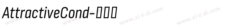 AttractiveCond字体转换
