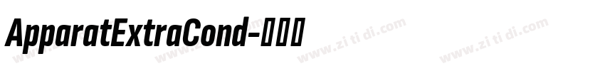 ApparatExtraCond字体转换