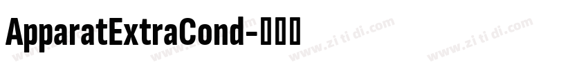 ApparatExtraCond字体转换