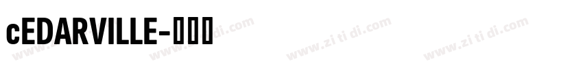 cEDARVILLE字体转换