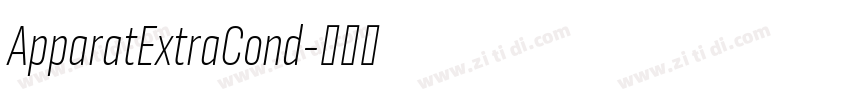 ApparatExtraCond字体转换
