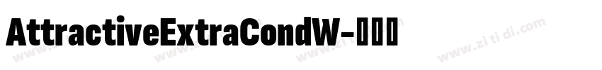 AttractiveExtraCondW字体转换