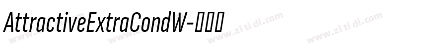 AttractiveExtraCondW字体转换