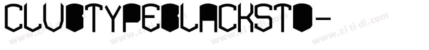 ClubTypeBlackStd字体转换