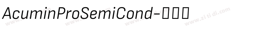 AcuminProSemiCond字体转换