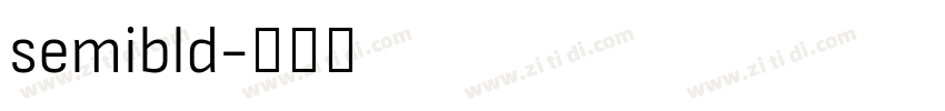 semibld字体转换