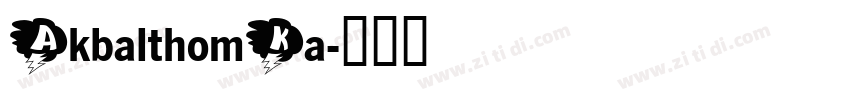 AkbalthomKa字体转换