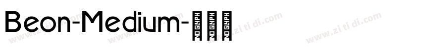 Beon-Medium字体转换