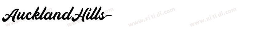 AucklandHills字体转换