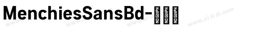 MenchiesSansBd字体转换