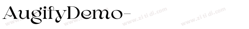 AugifyDemo字体转换