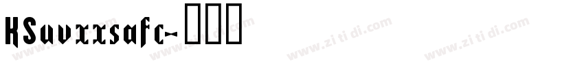 KSuvxxsafc字体转换