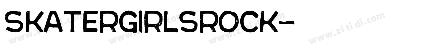 skatergirlsrock字体转换
