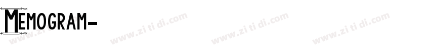 Memogram字体转换