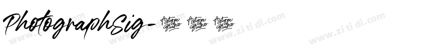 PhotographSig字体转换