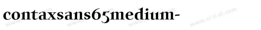 contaxsans65medium字体转换