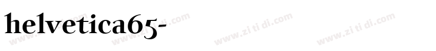 helvetica65字体转换