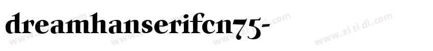 dreamhanserifcn75字体转换