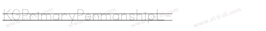 KGPrimaryPenmanshipL字体转换