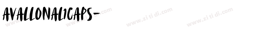 AvallonAl1Caps字体转换