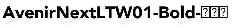 AvenirNextLTW01-Bold字体转换