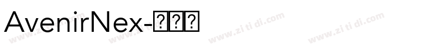 AvenirNex字体转换