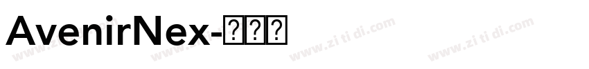 AvenirNex字体转换