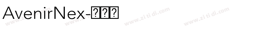 AvenirNex字体转换